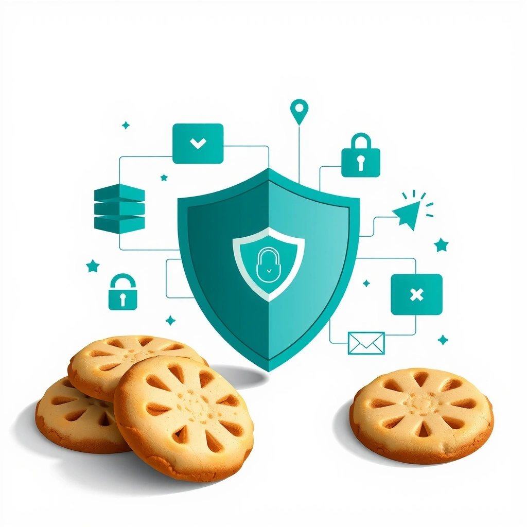 Digital cookies and data protection visualization